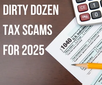 dirty dozen tax scams for 2025